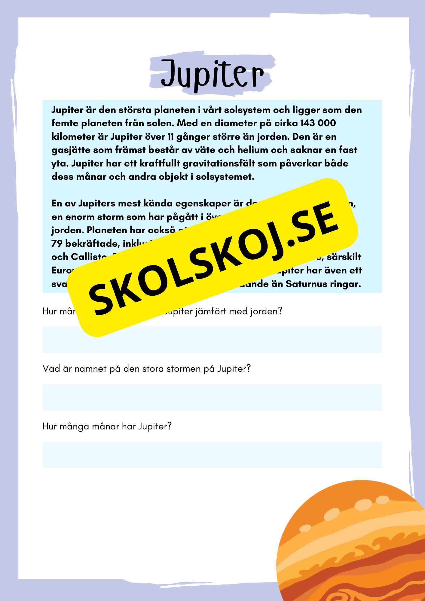 Solsystemet och lite till - Häfte