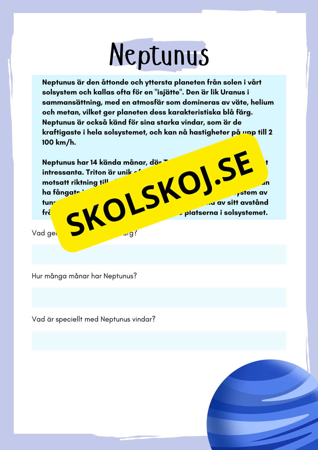 Solsystemet och lite till - Häfte
