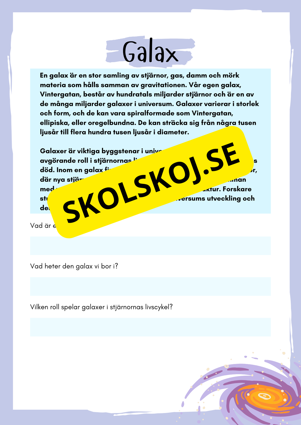 Solsystemet och lite till - Häfte
