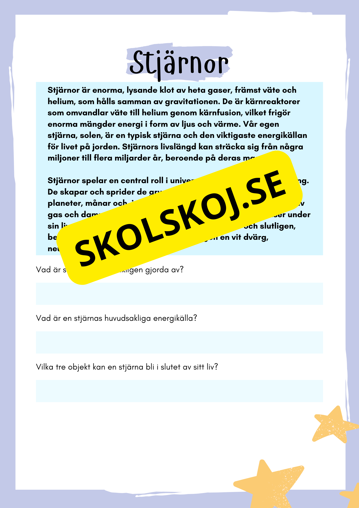 Solsystemet och lite till - Häfte