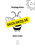 Spåra och färglägg - Sommardjur och insekter