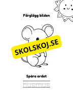 Spåra och färglägg - Sommardjur och insekter