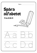 Spåra alfabetet - Från A till Ö