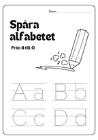 Spåra alfabetet - Från A till Ö