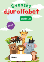 Spåra alfabetet - Tema djur versaler