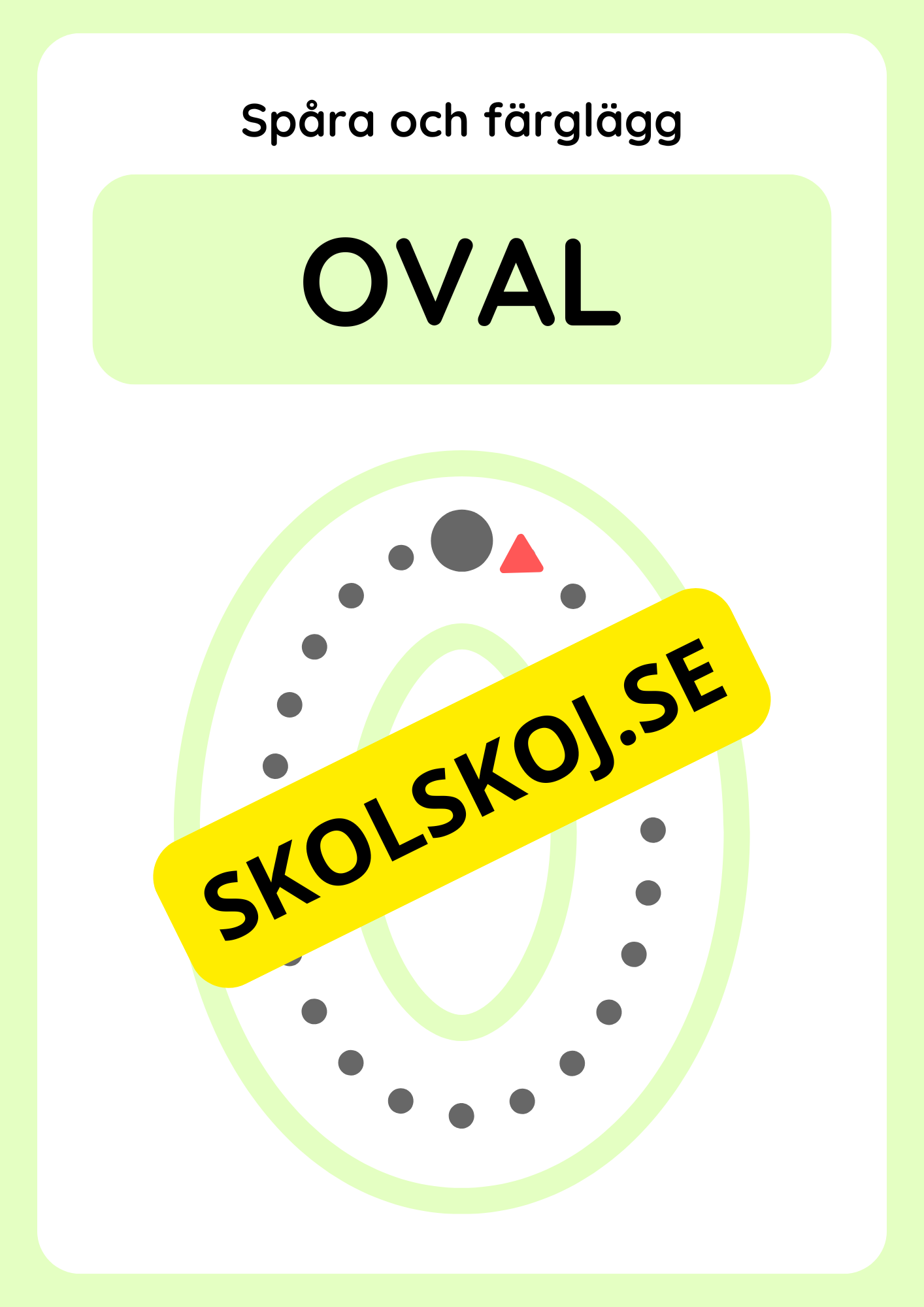 Spåra geometriska former och färglägg