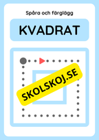 Spåra geometriska former och färglägg