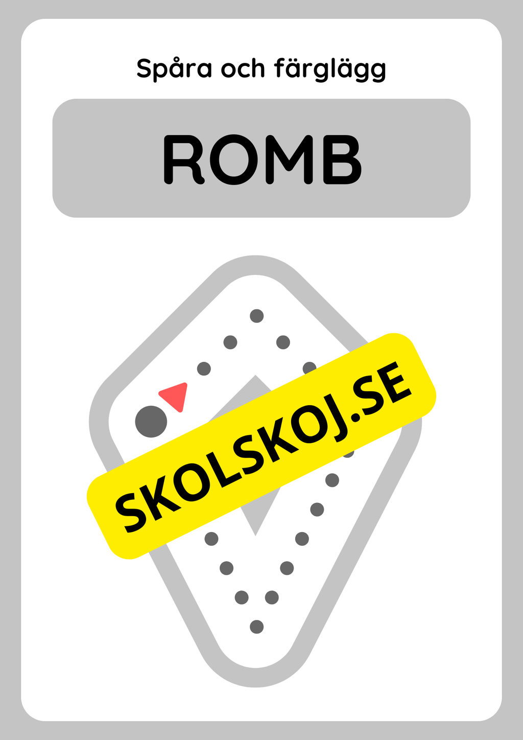 Spåra geometriska former och färglägg