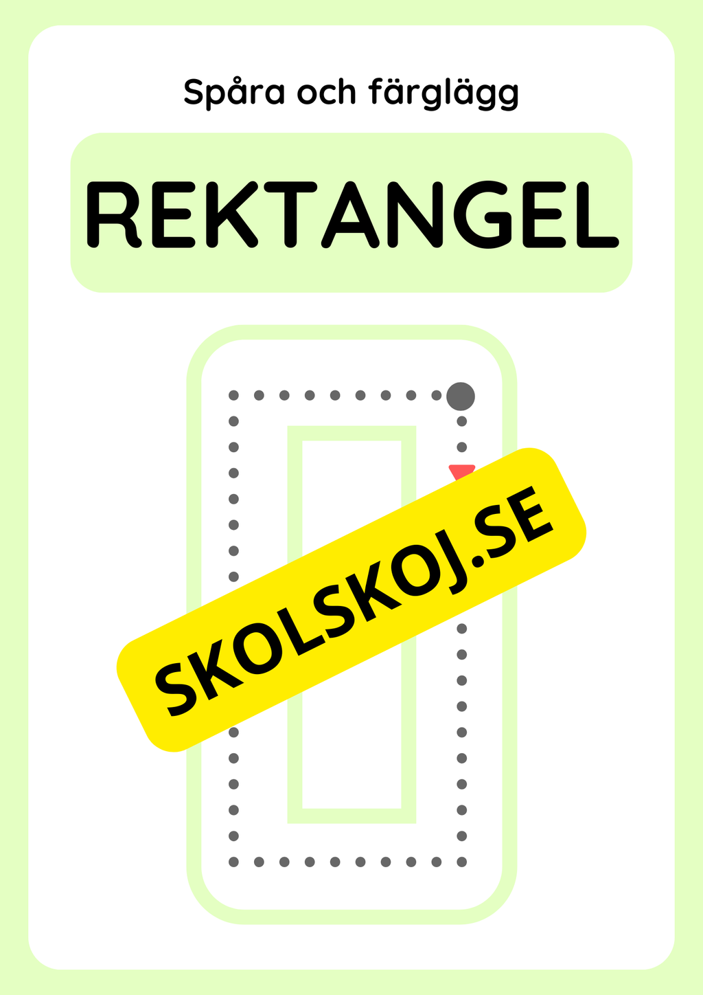 Spåra geometriska former och färglägg