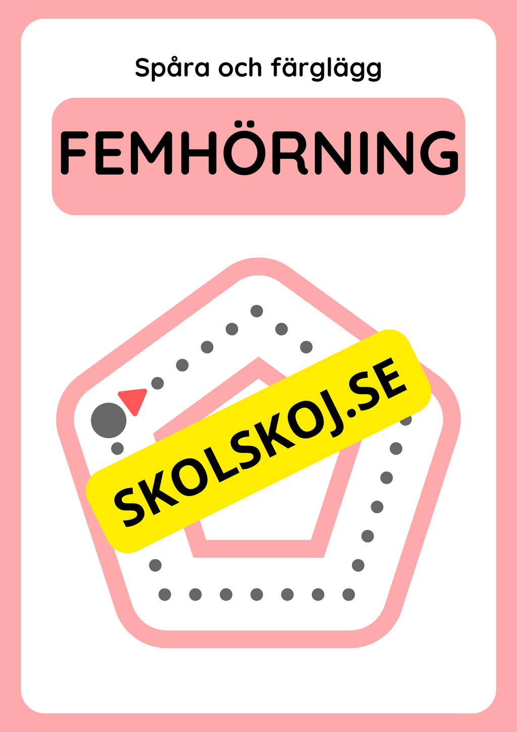 Spåra geometriska former och färglägg