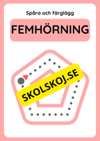 Spåra geometriska former och färglägg