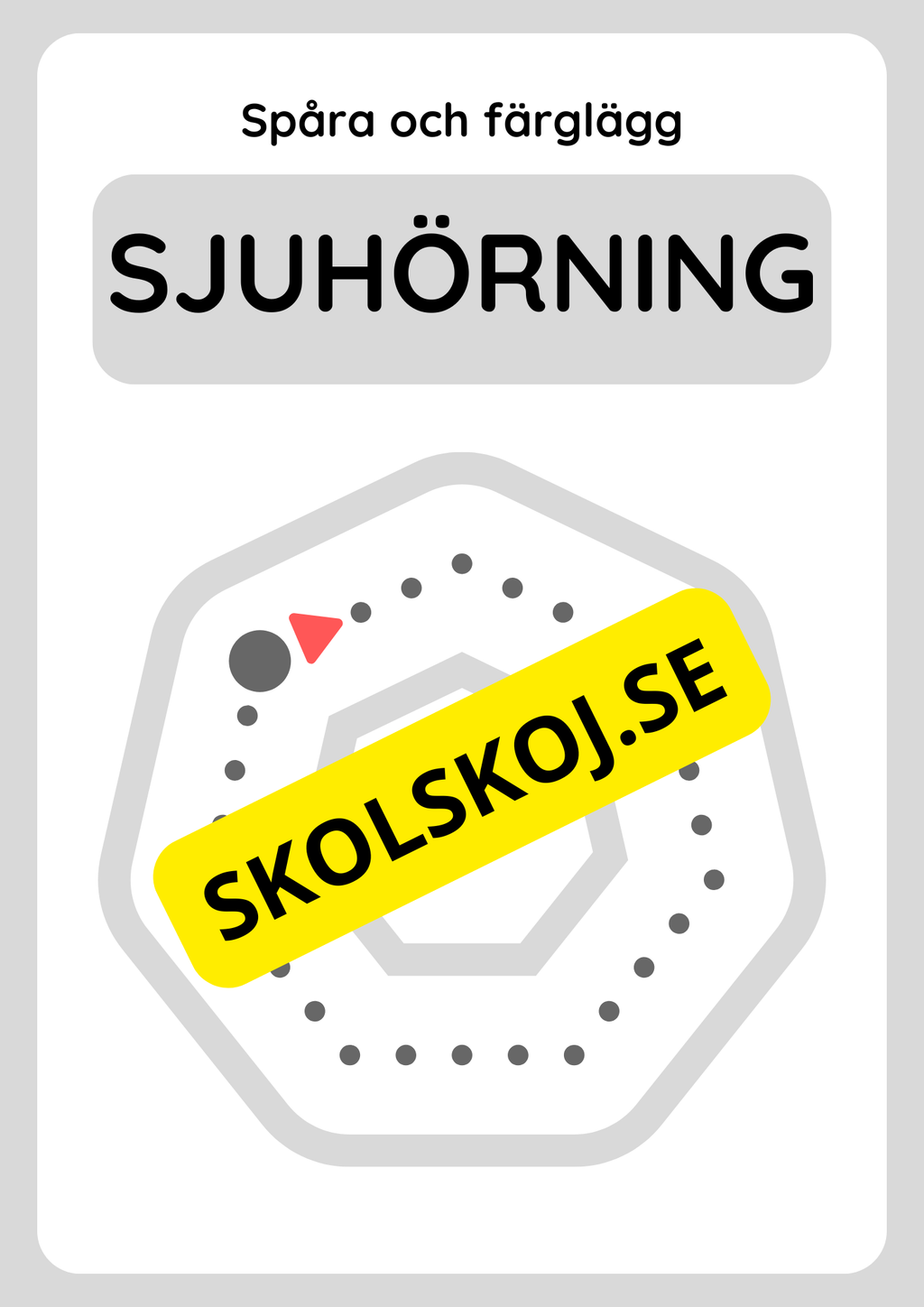 Spåra geometriska former och färglägg