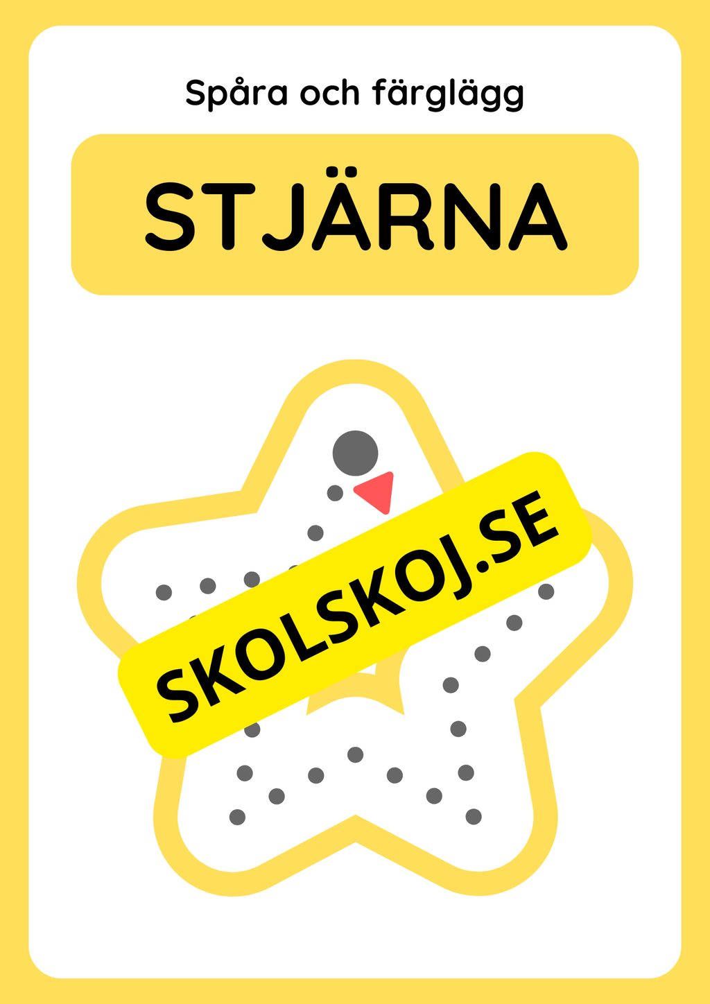 Spåra geometriska former och färglägg