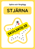 Spåra geometriska former och färglägg