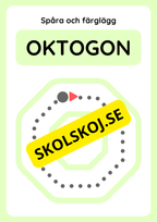 Spåra geometriska former och färglägg