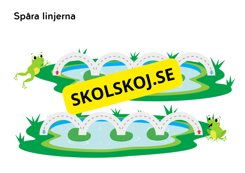 Spåra linjerna - Förskola - Åk 3