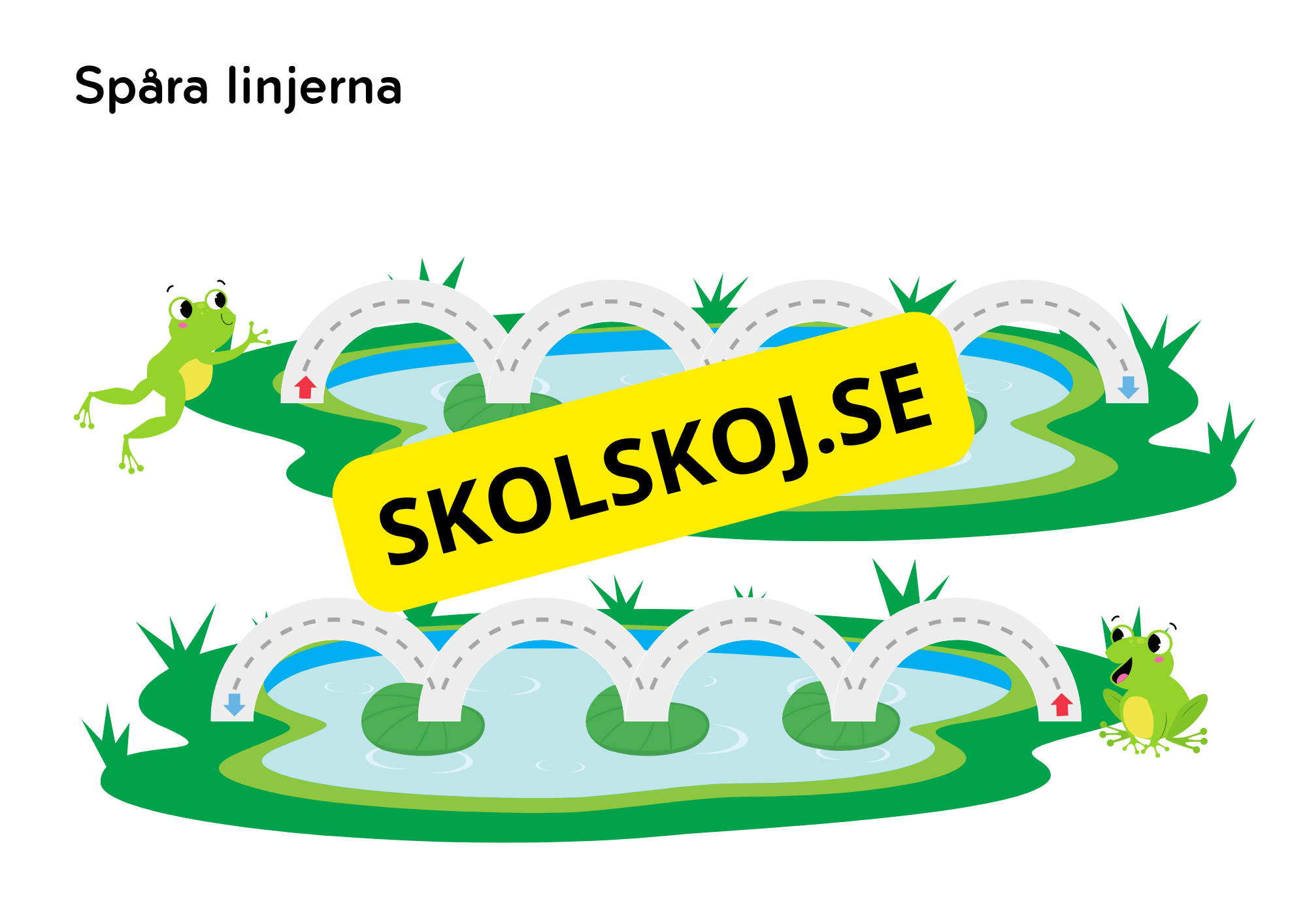 Spåra linjerna - Förskola - Åk 3