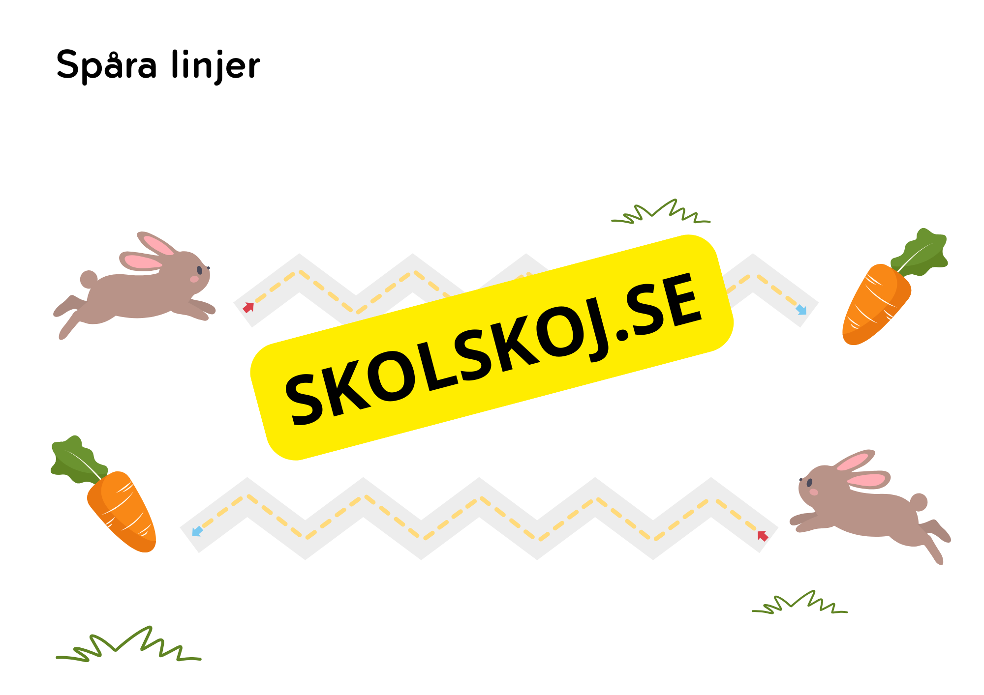 Spåra linjerna - Förskola - Åk 3