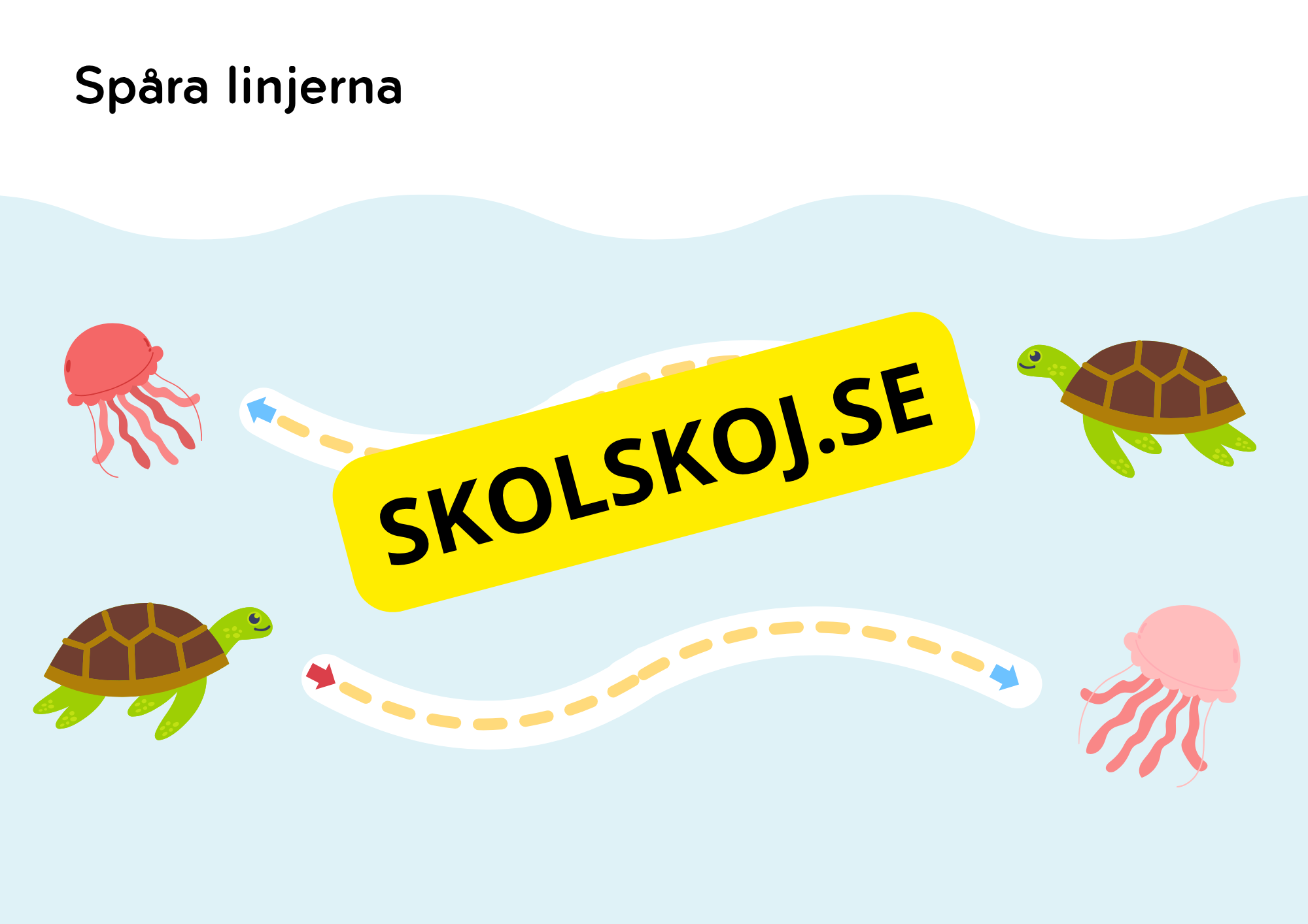 Spåra linjerna - Förskola - Åk 3