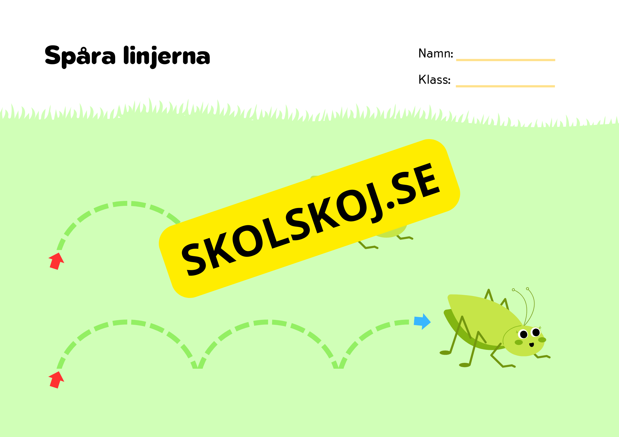 Spåra linjerna 2 - Förskola - Åk 3