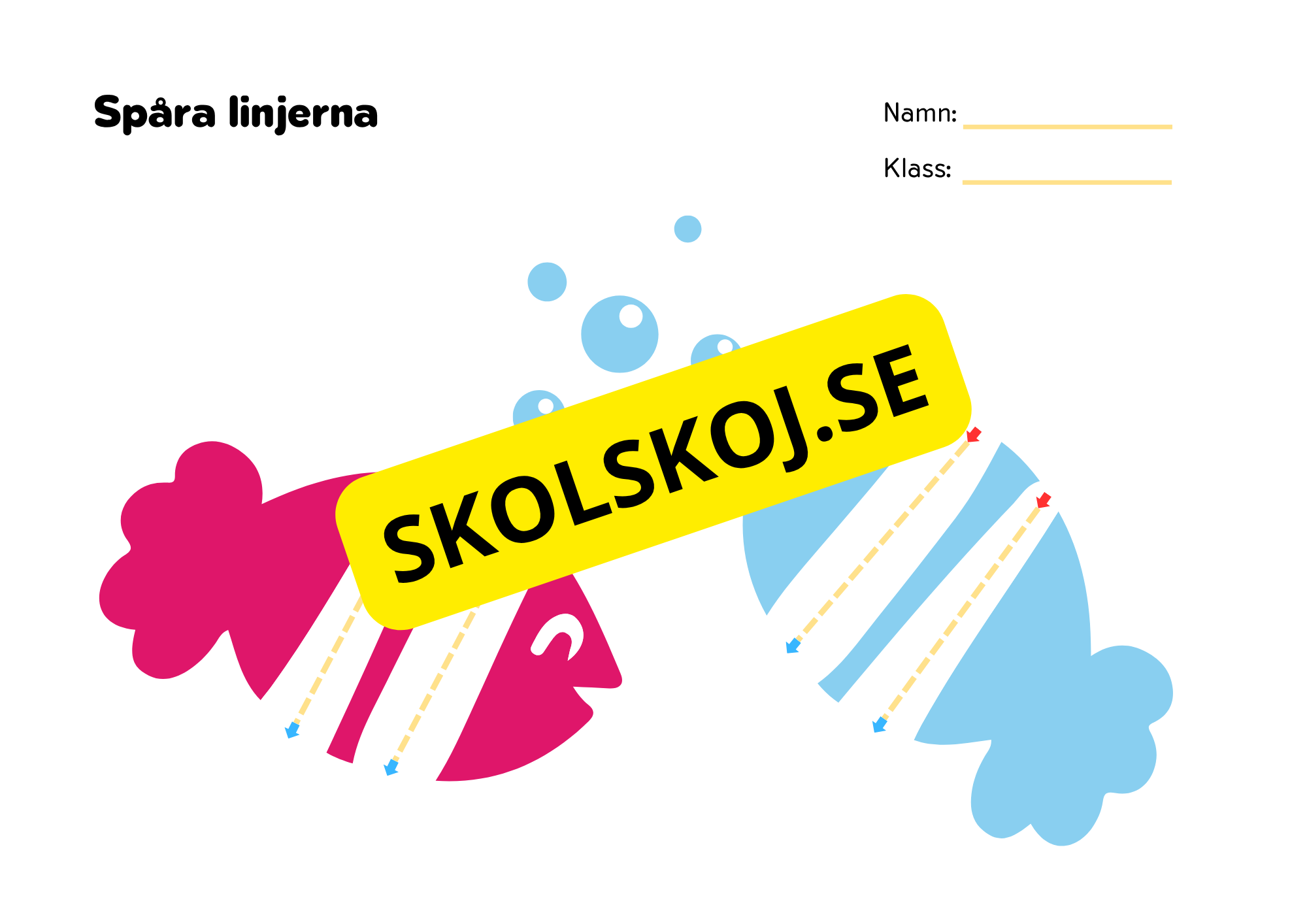 Spåra linjerna 2 - Förskola - Åk 3