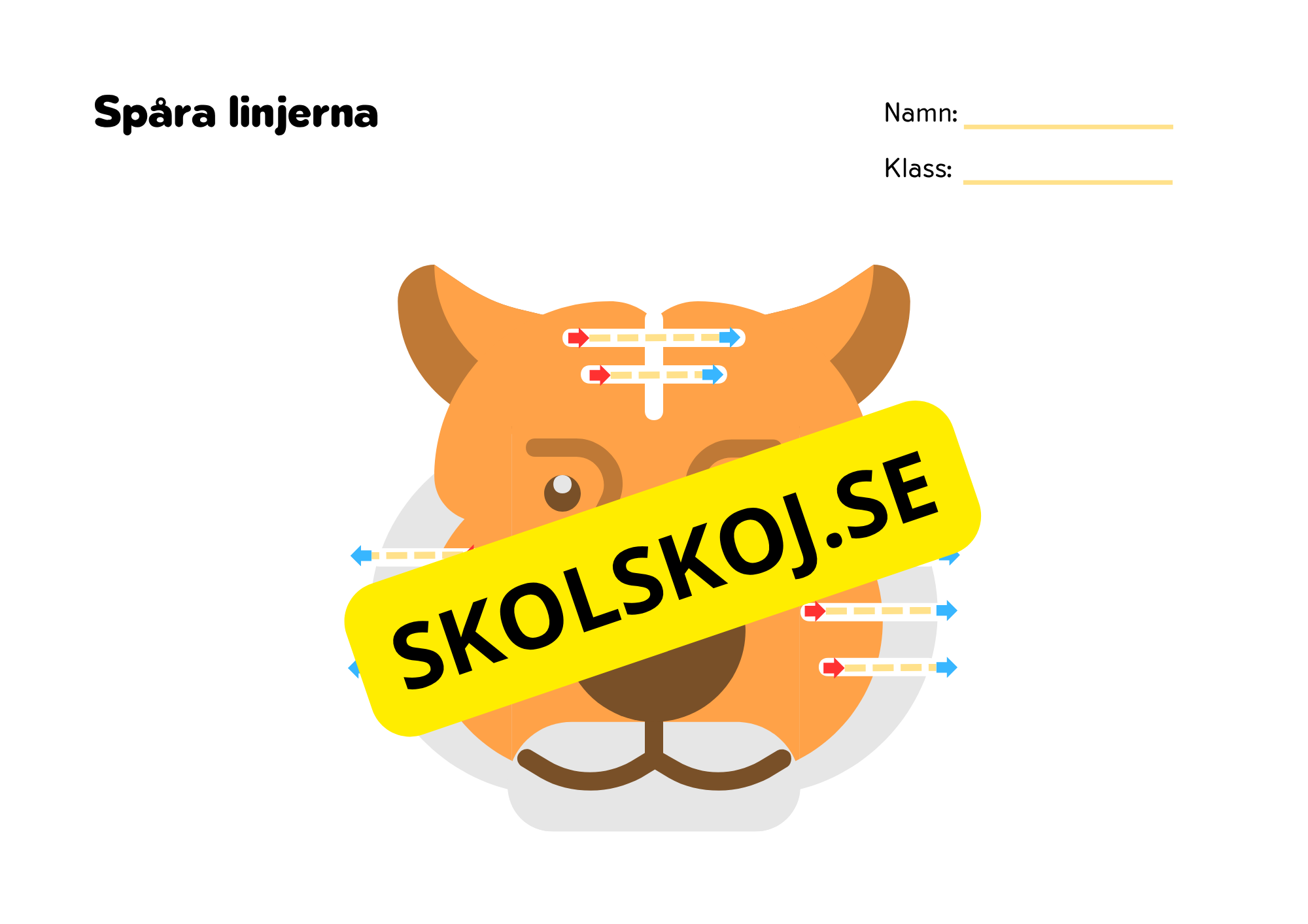 Spåra linjerna 2 - Förskola - Åk 3