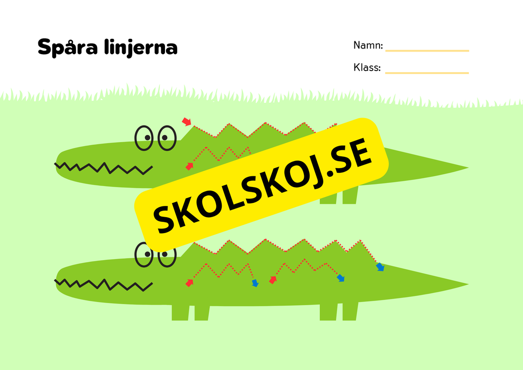 Spåra linjerna 2 - Förskola - Åk 3