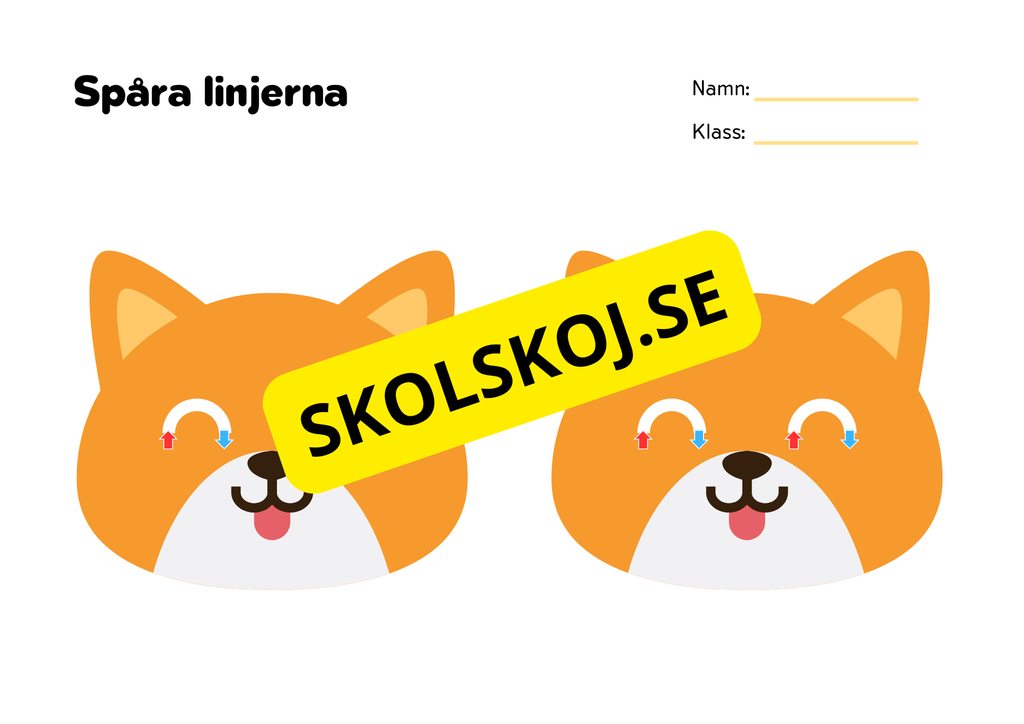 Spåra linjerna 2 - Förskola - Åk 3