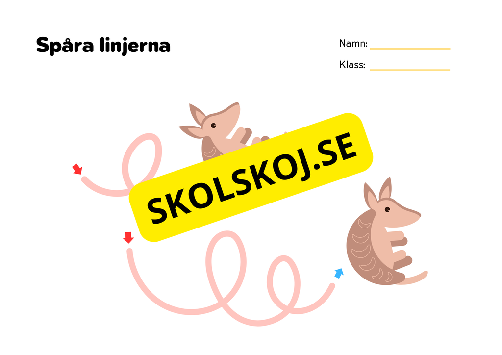 Spåra linjerna 2 - Förskola - Åk 3