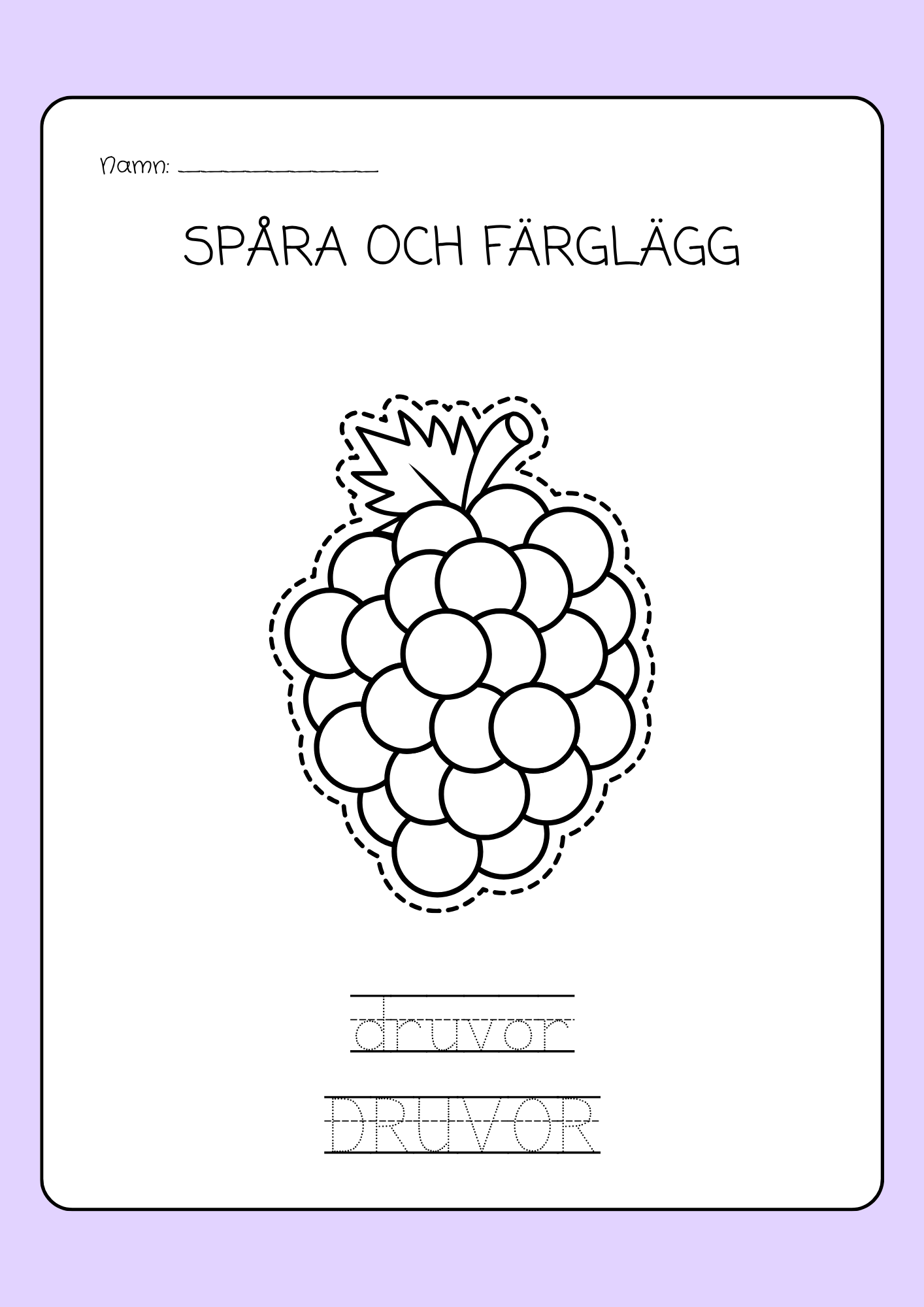 Spåra och färglägg