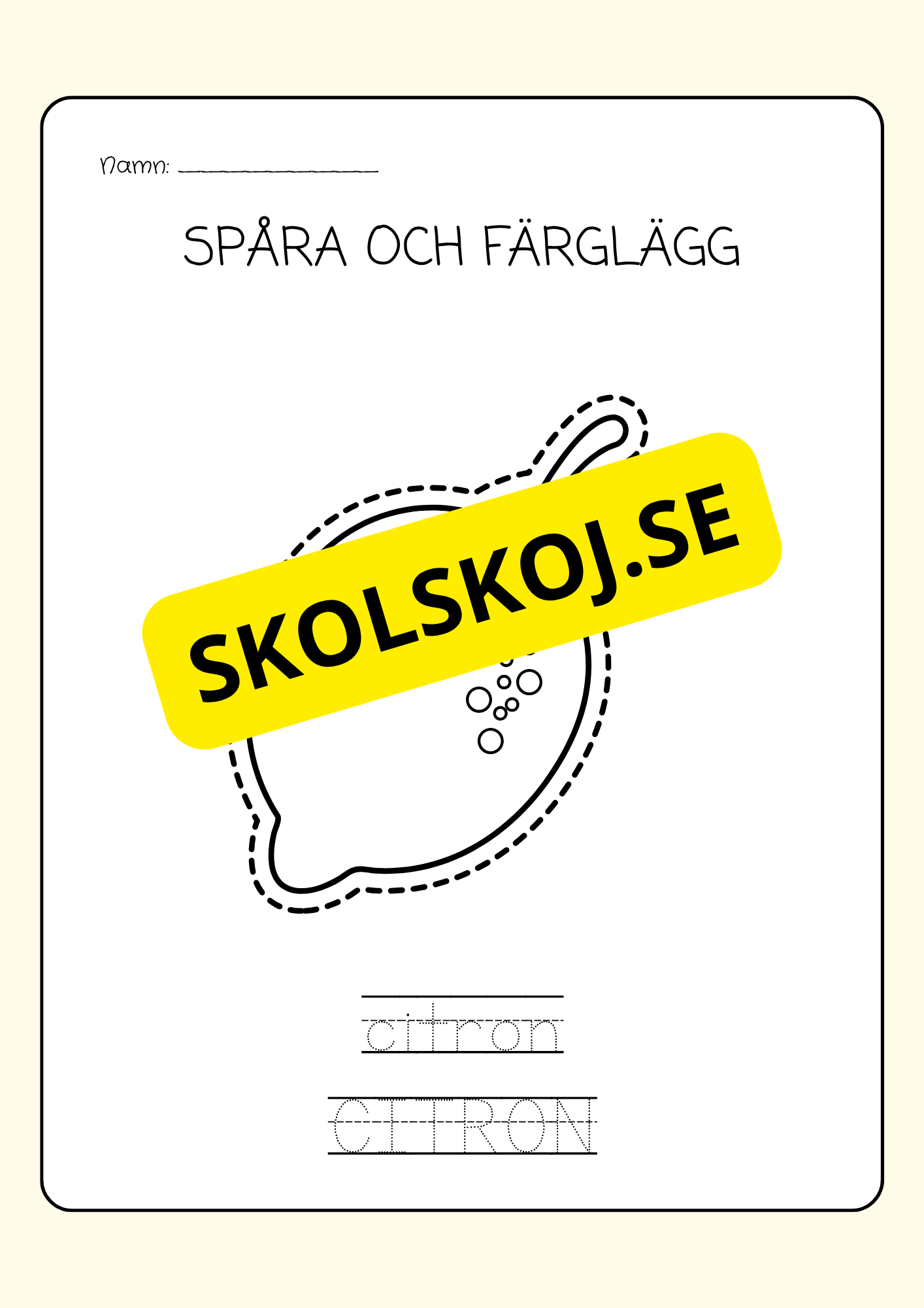 Spåra och färglägg