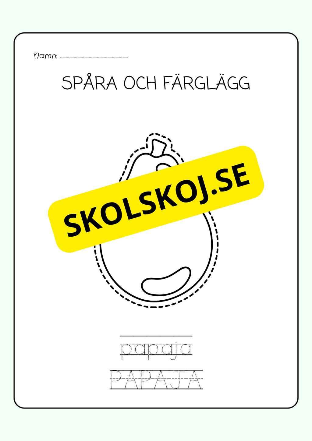 Spåra och färglägg