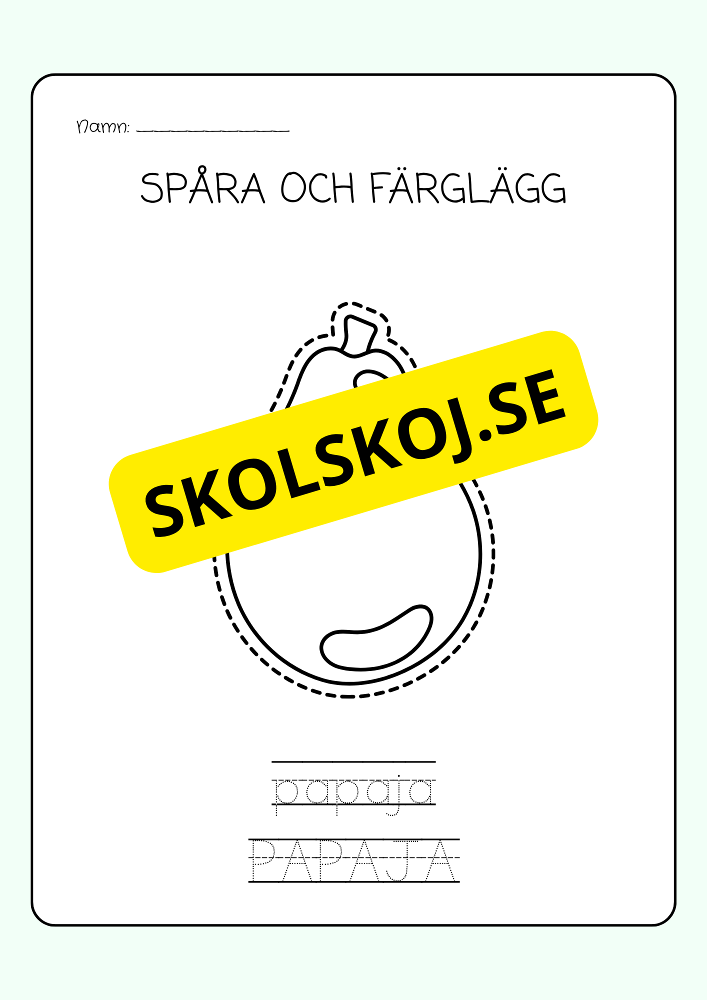 Spåra och färglägg