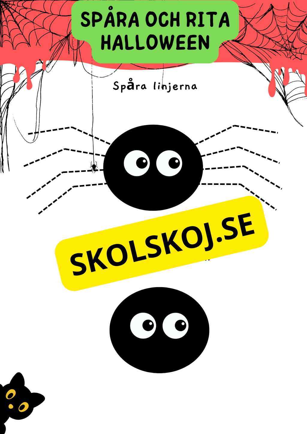 Spåra och rita - Halloween