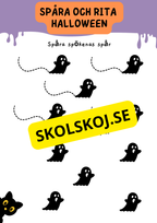 Spåra och rita - Halloween