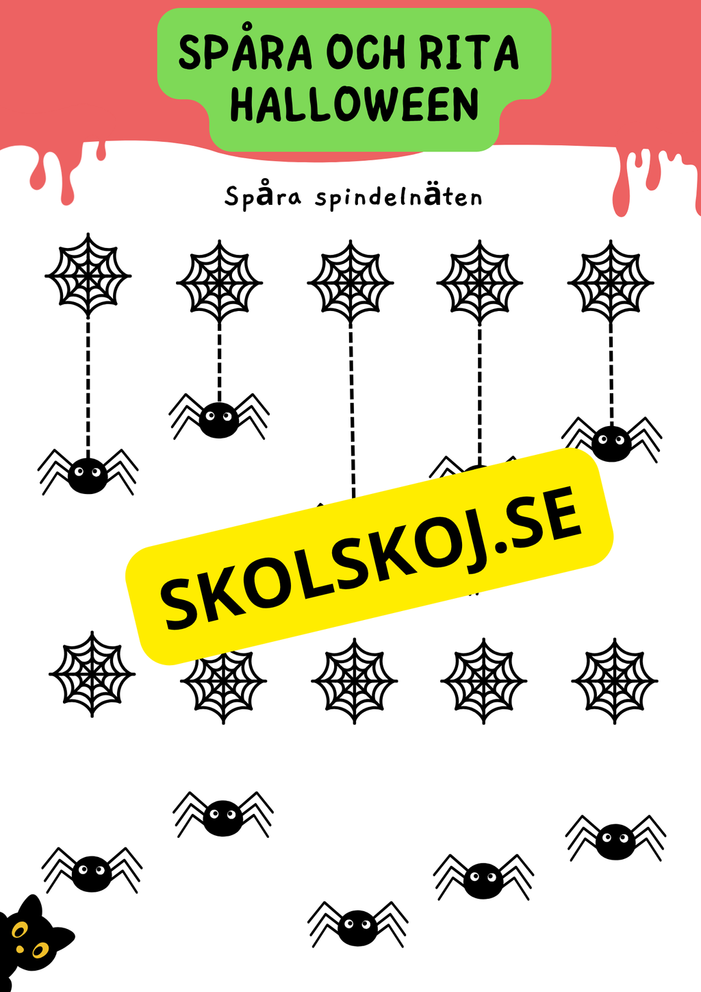 Spåra och rita - Halloween