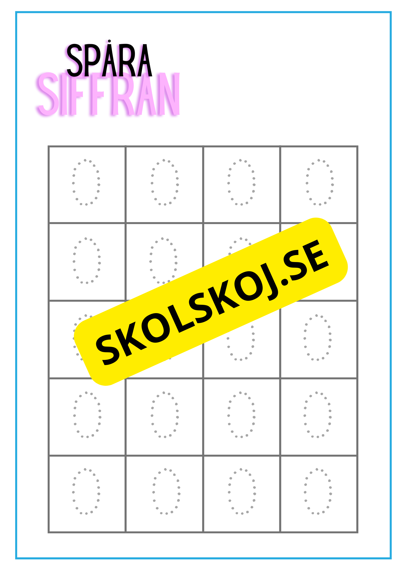 Spåra siffran