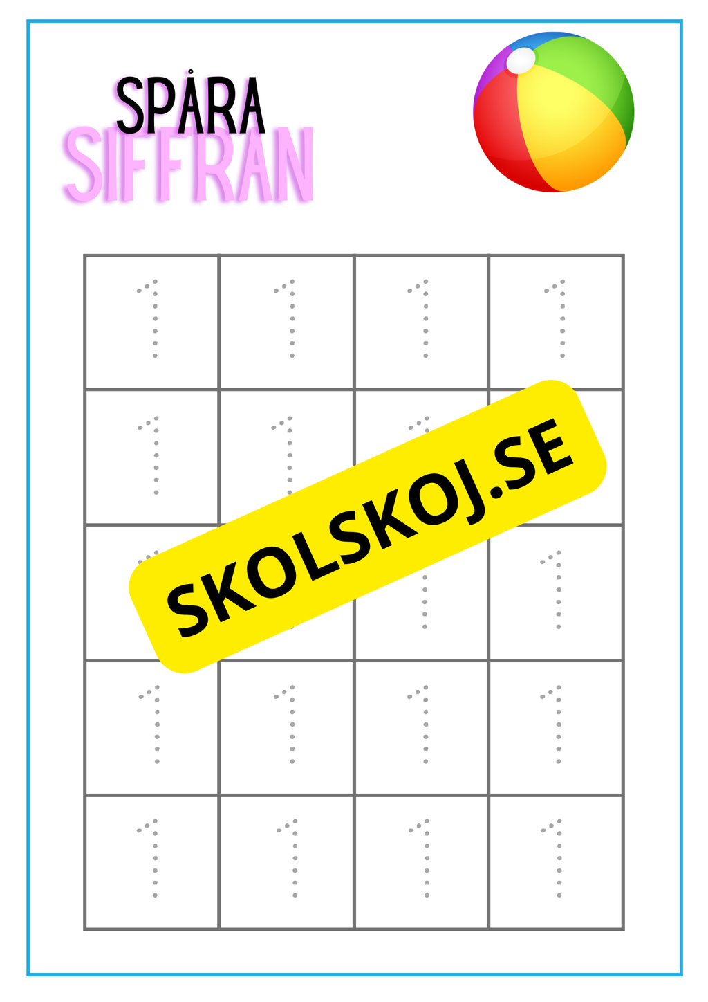 Spåra siffran