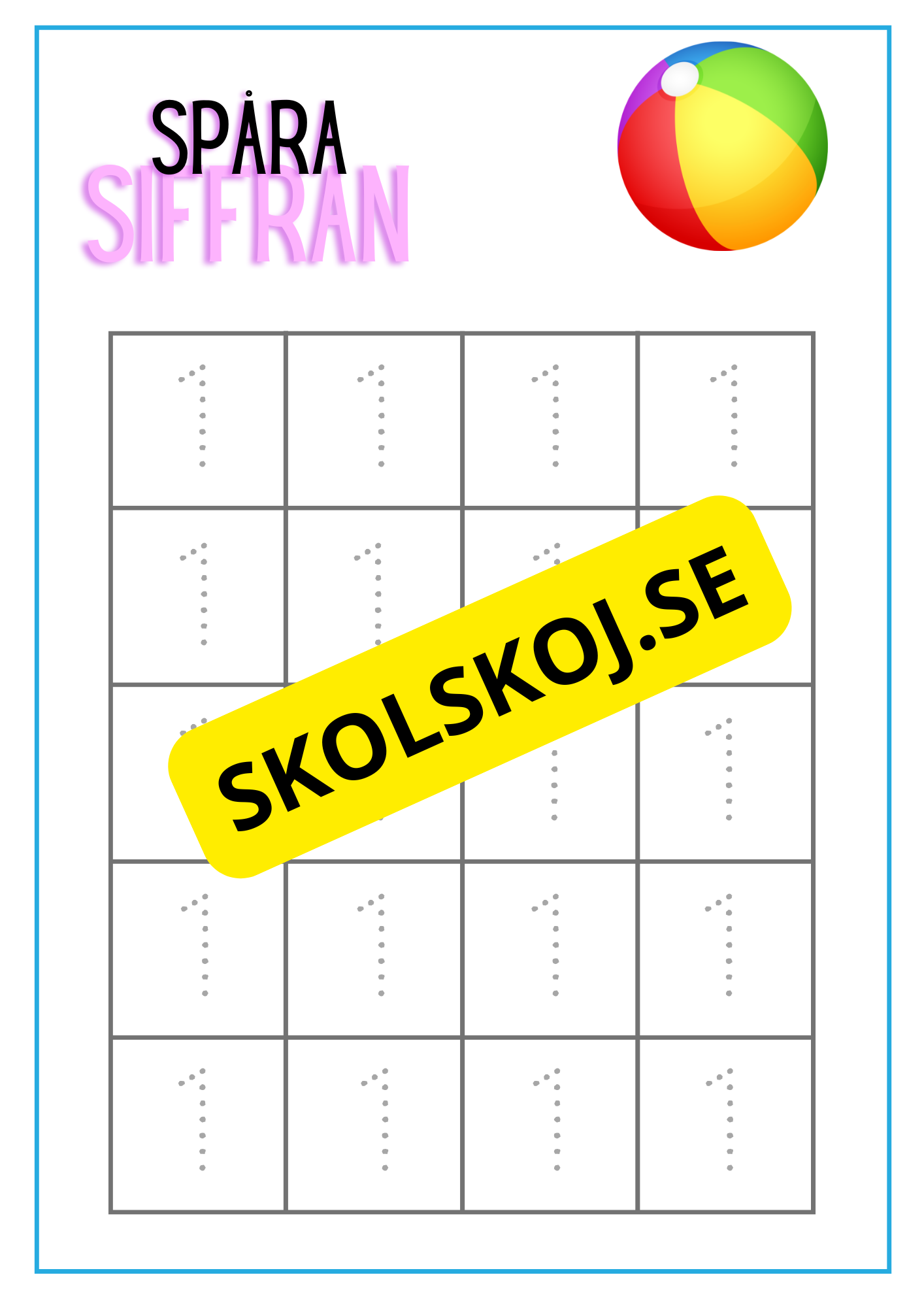 Spåra siffran