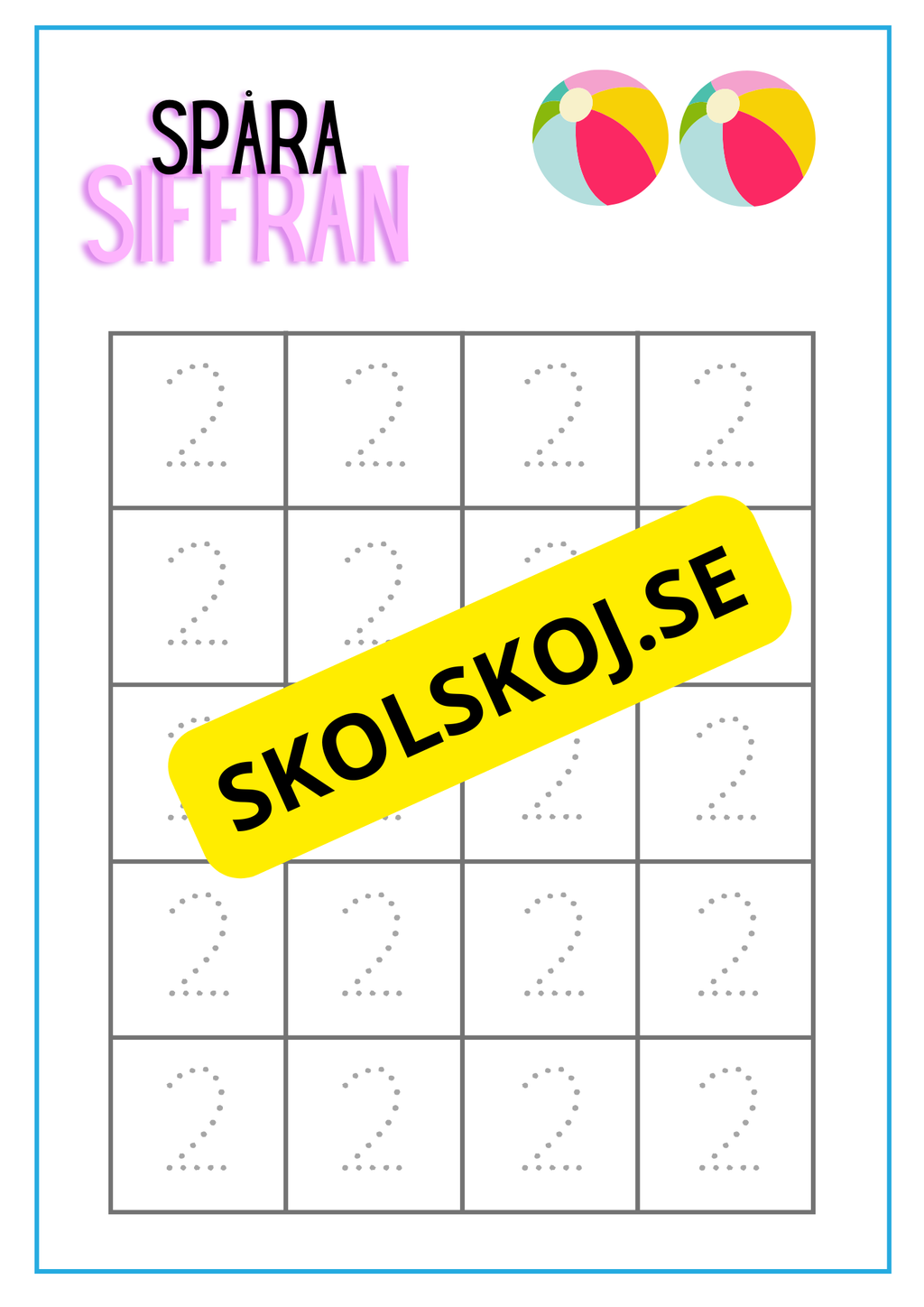 Spåra siffran