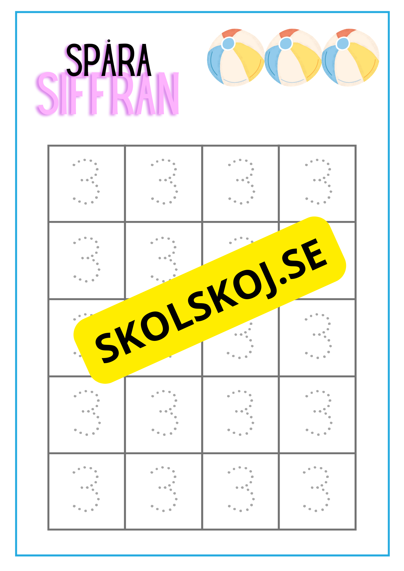 Spåra siffran