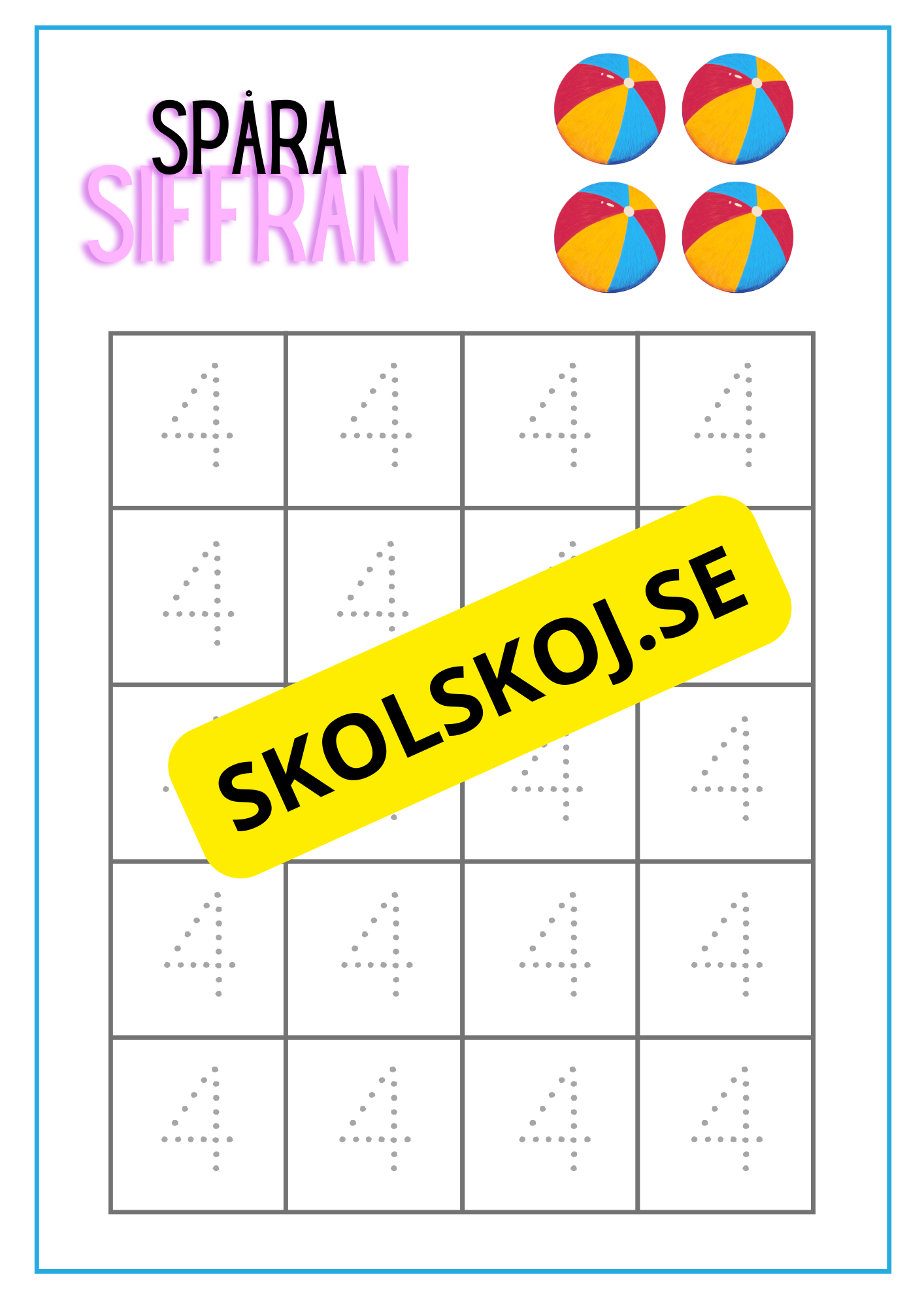 Spåra siffran