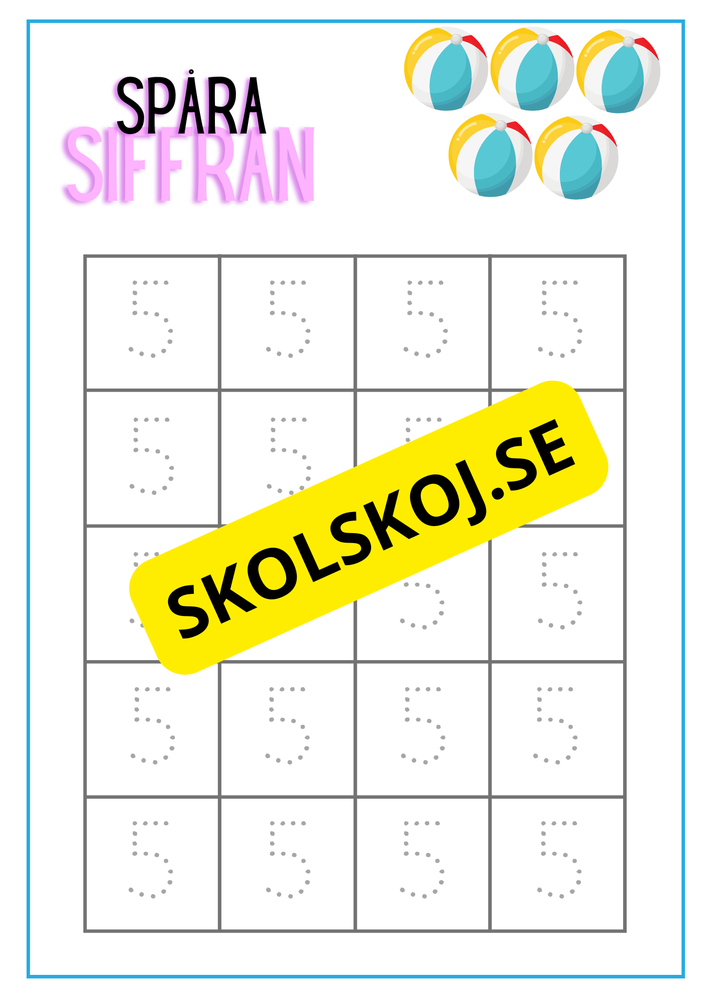 Spåra siffran