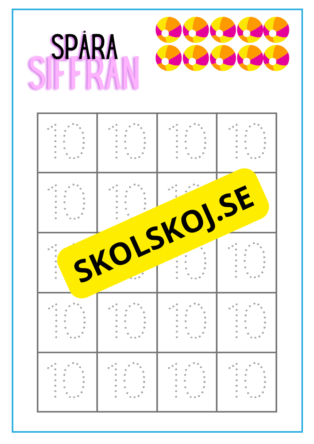 Spåra siffran