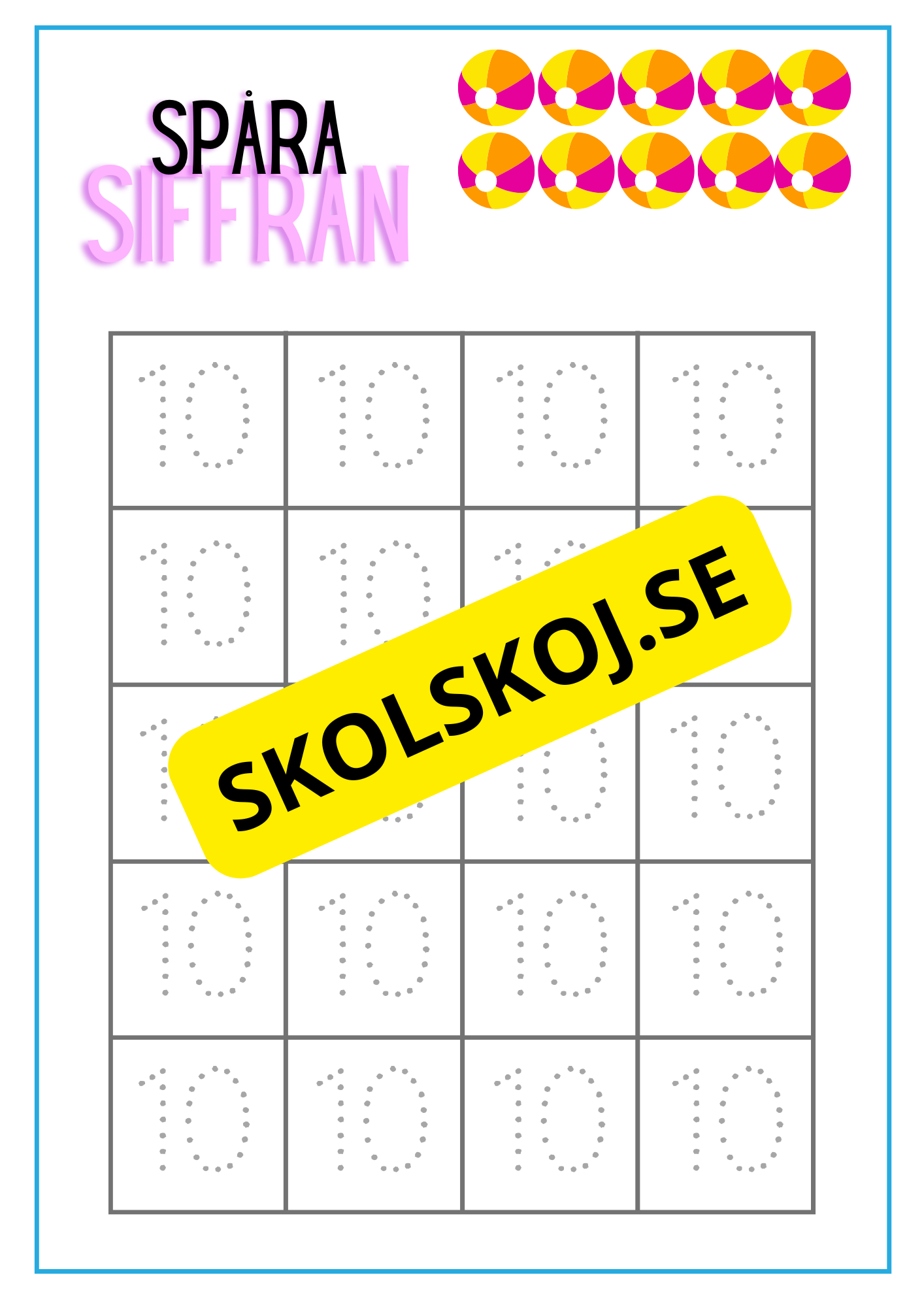 Spåra siffran