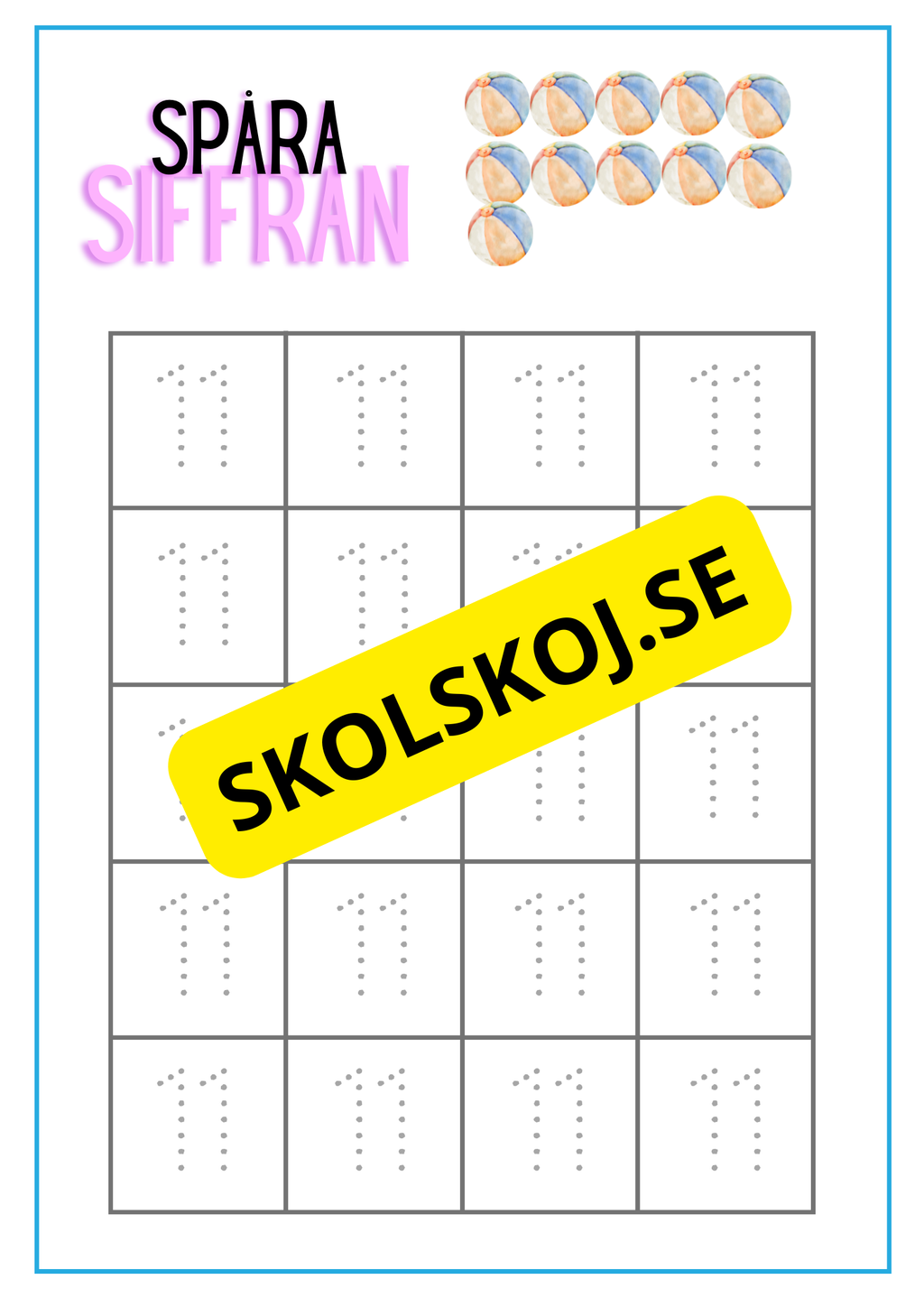Spåra siffran