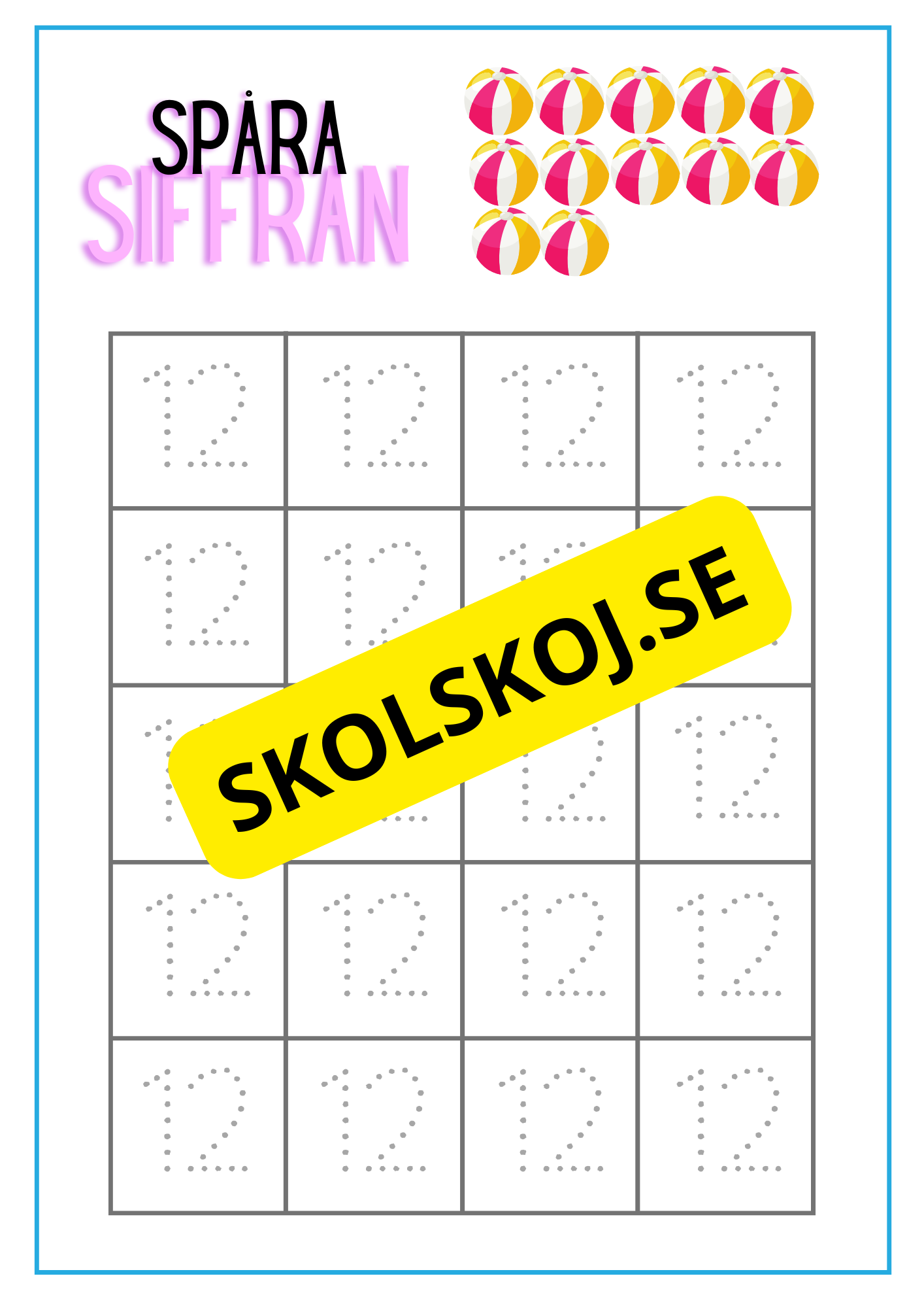 Spåra siffran
