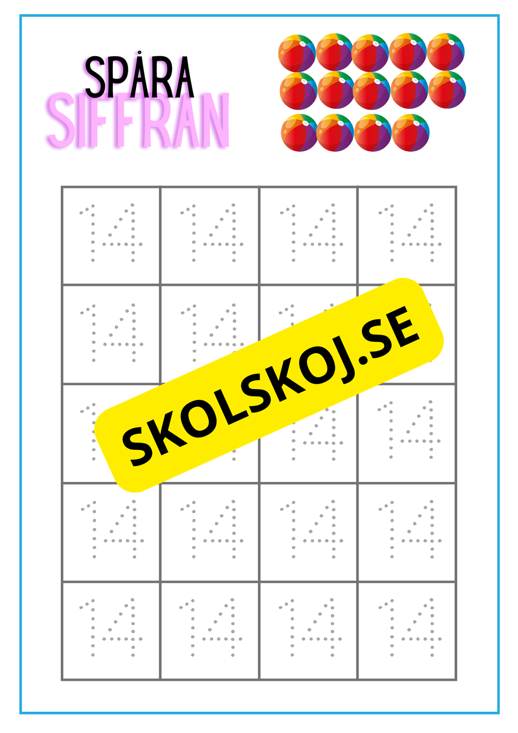 Spåra siffran