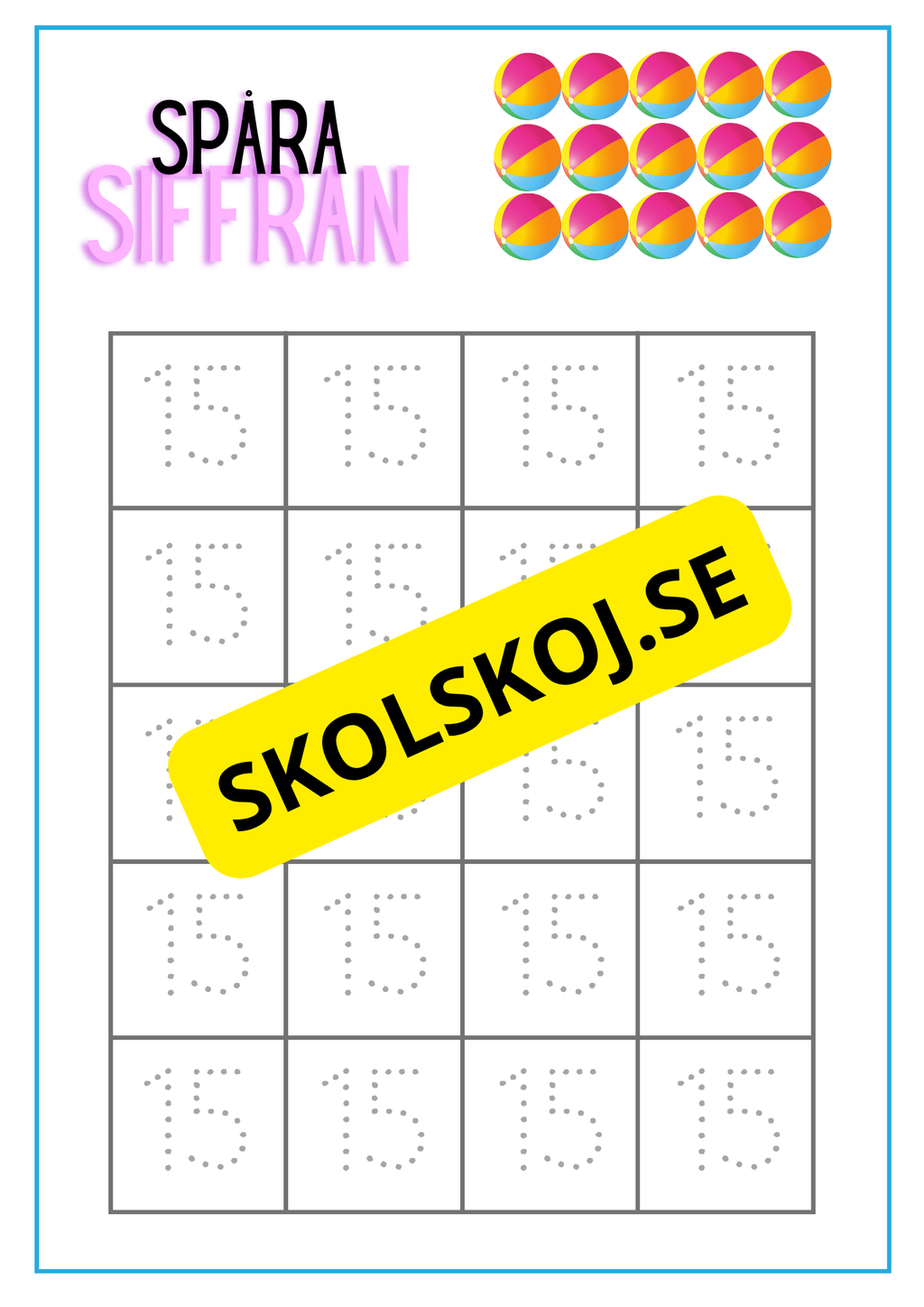 Spåra siffran
