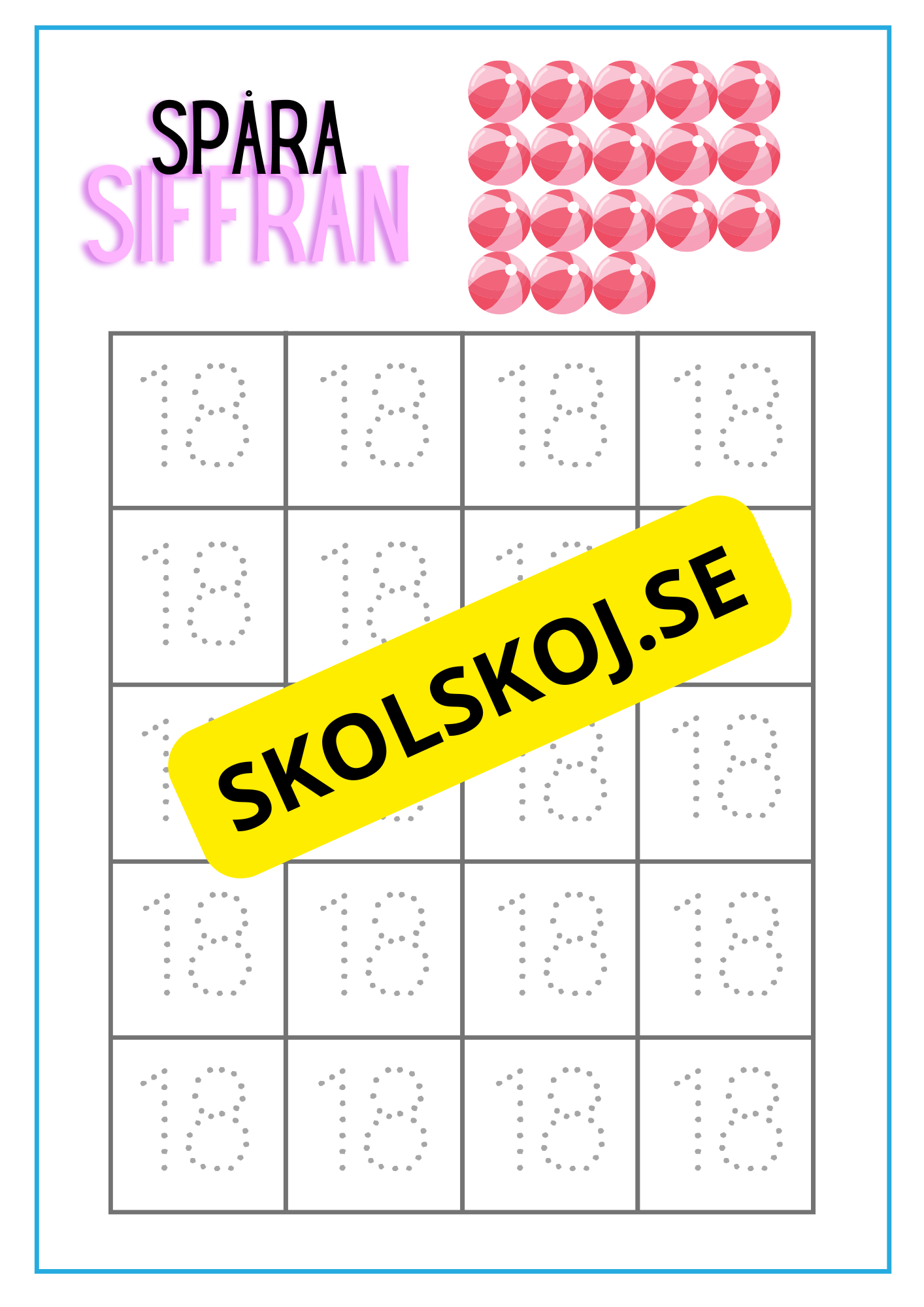 Spåra siffran